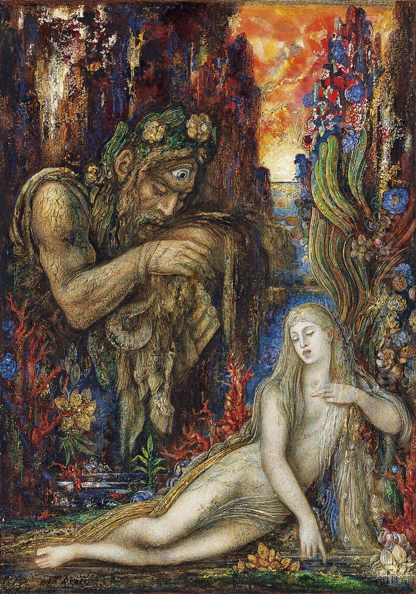 Galatee Oil Painting by Gustave Moreau