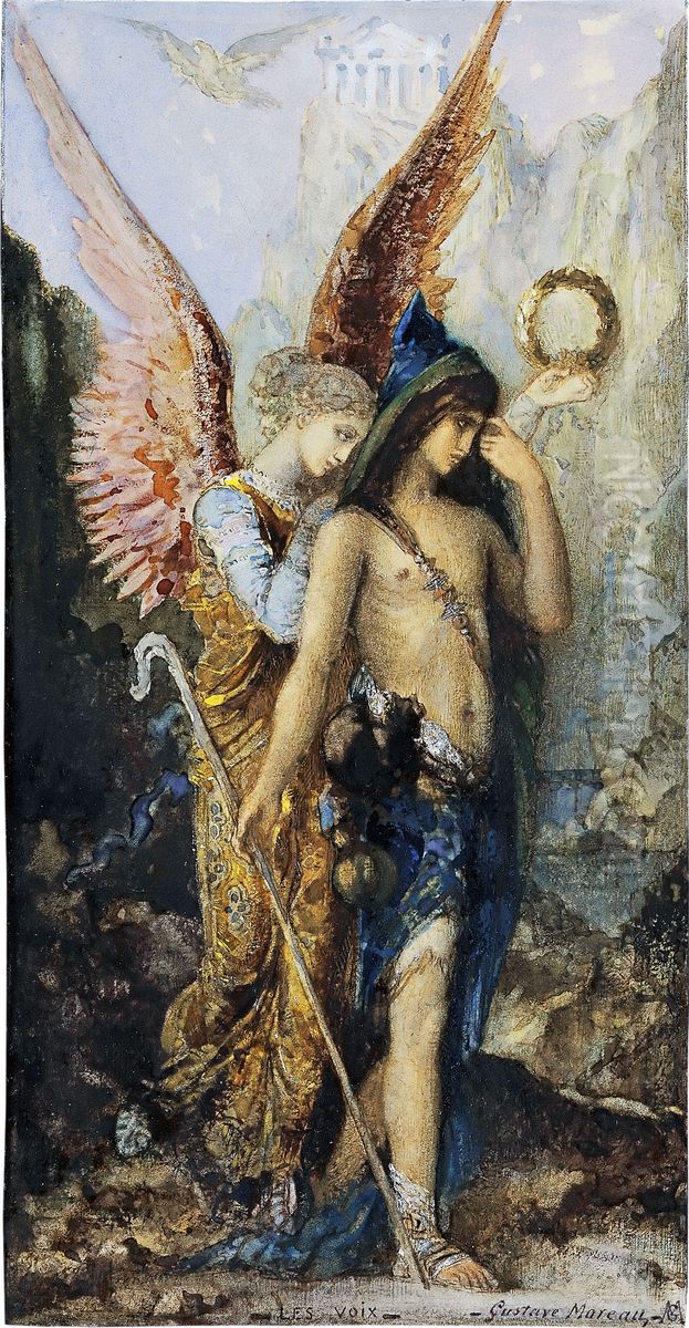 Les voix Oil Painting by Gustave Moreau