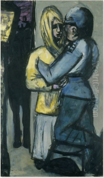 Leave-taking Oil Painting by Max Beckmann