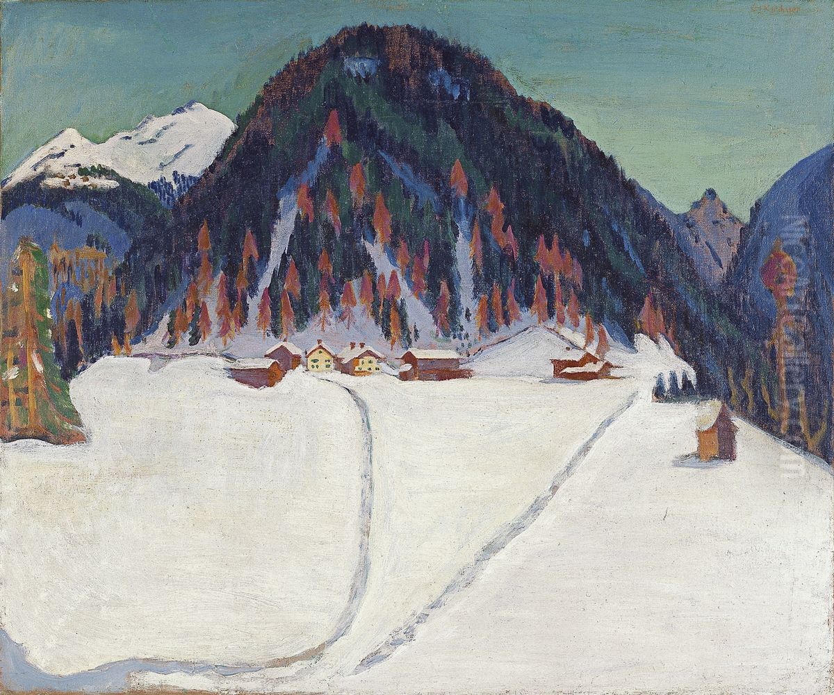 Junkerboden nevado Oil Painting by Ernst Ludwig Kirchner