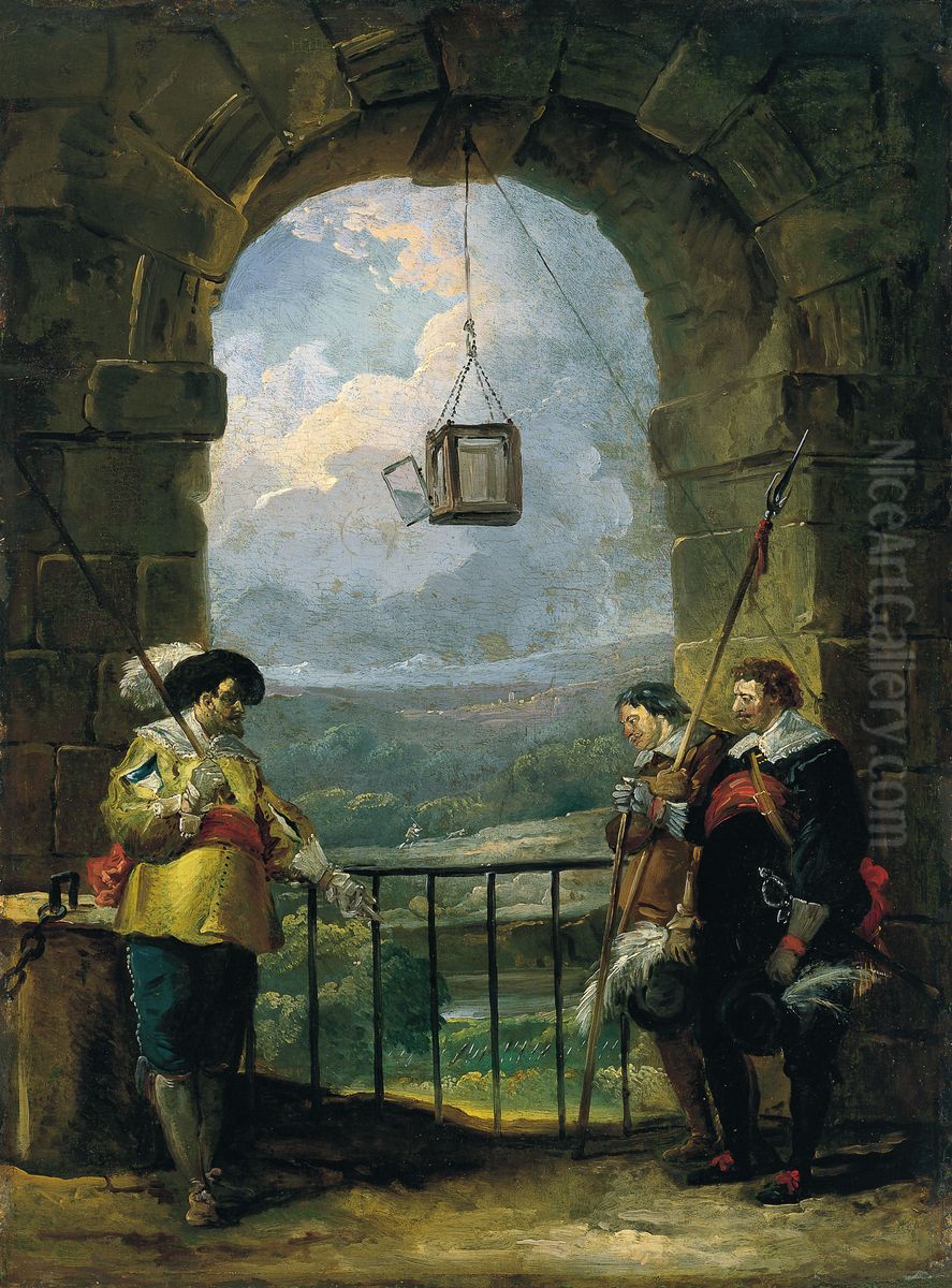 Civil Guard Oil Painting by Hubert Robert