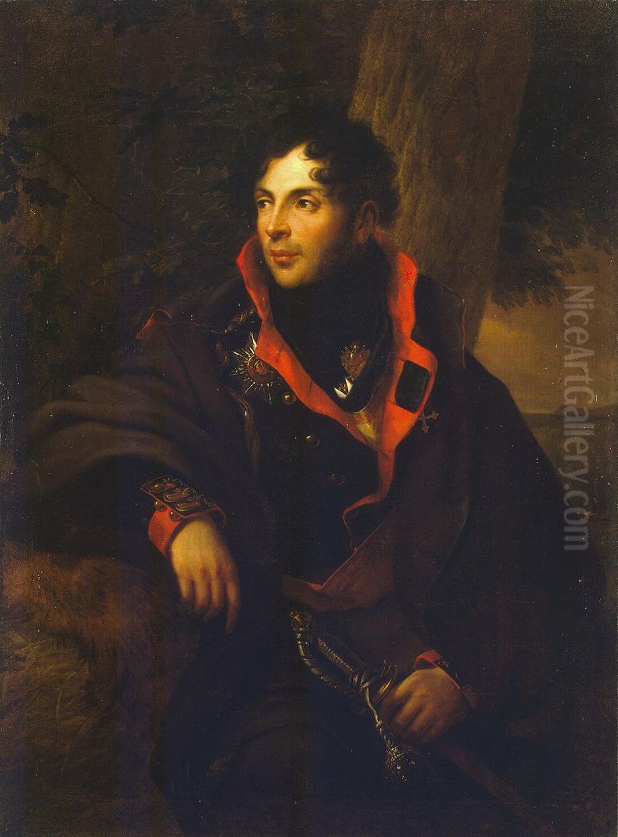 Portrait of Nikolai M. Kamensky Oil Painting by Friedrich Georg Weitsch