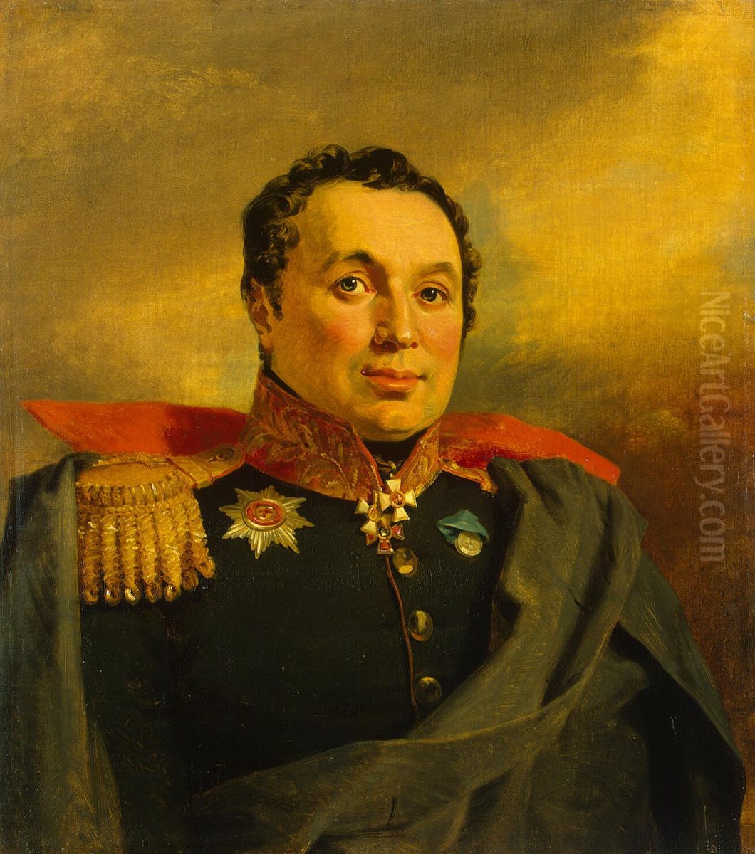 Portrait of Afanasy I. Krasovsky (1781-1843) Oil Painting by George Dawe