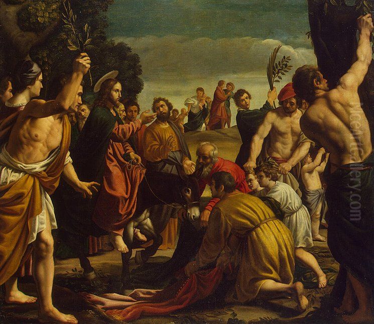 Entry into Jerusalem Oil Painting by Alessandro Turchi