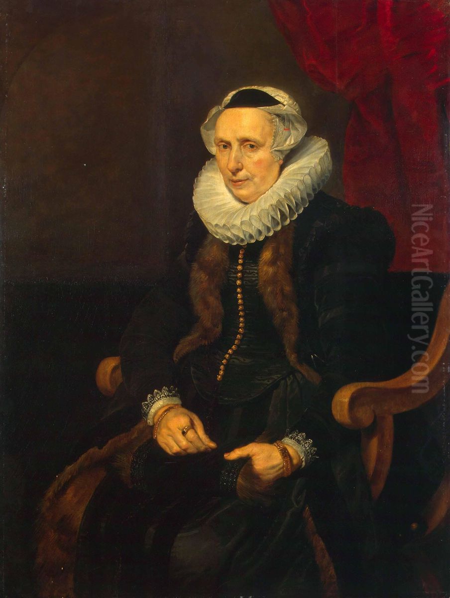 Portrait of an Old Lady Oil Painting by Cornelis De Vos