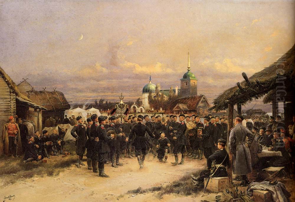 Singer of the 4th Rifle Battalion at Tsarskoe Selo Oil Painting by Edouard Detaille