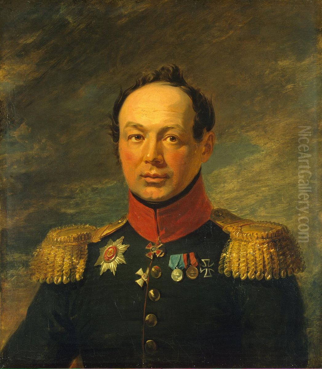 Portrait of Ivan A. Nabokov (1787-1852) Oil Painting by George Dawe