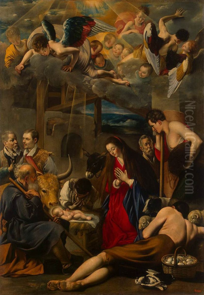 The Adoration of the Shepherds Oil Painting by Juan Bautista Maino