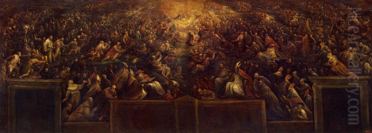 Resurrection of the Righteous (Heaven) Oil Painting by Francesco Bassano the Younger