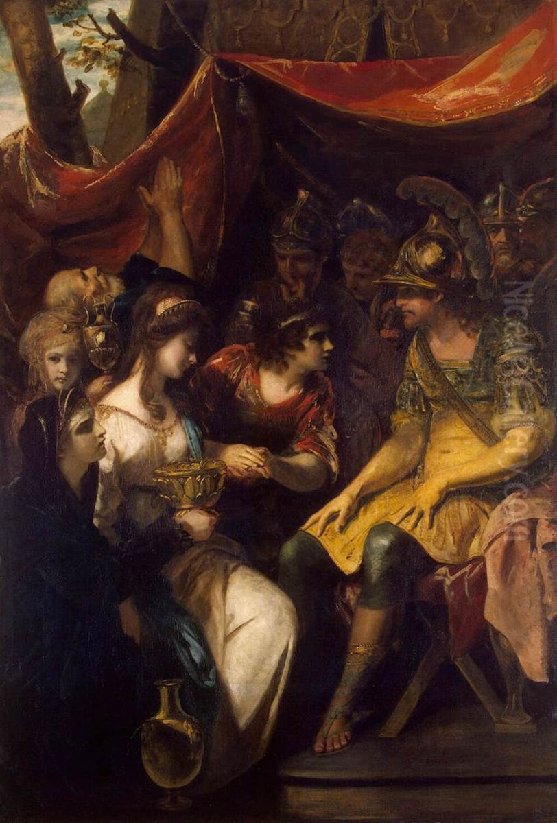 Continence of Scipio Oil Painting by Of Sir Joshua Reynolds