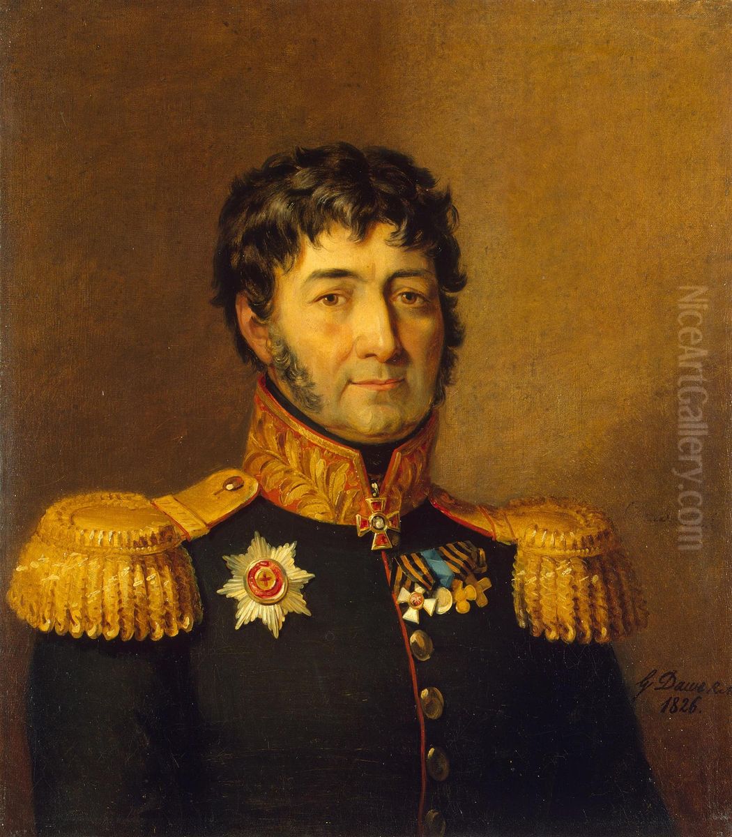 Portrait of Semyon G. Gangeblov (1757-1827) Oil Painting by George Dawe