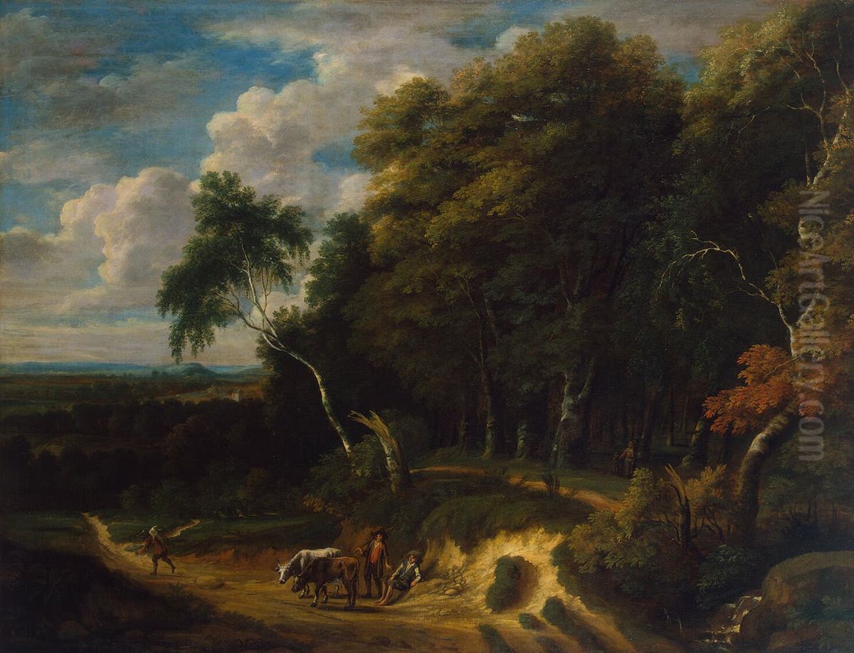 Landscape with a Herd Oil Painting by Jacques d'Arthois