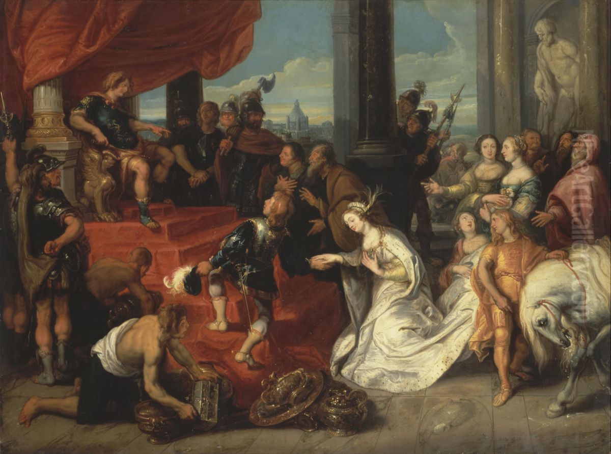 The Magnanimity of Scipio Africanus Oil Painting by Simon de Vos