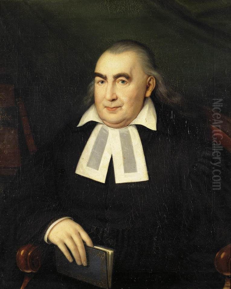Portrait of a Pastor Oil Painting by Johann Baptist von Lampi the Elder