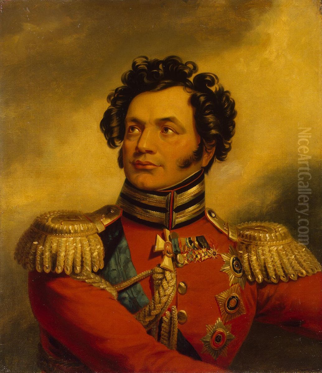 Portrait of Fyodor P. Uvarov (1769-1824) (the artist's replica ? ) Oil Painting by George Dawe