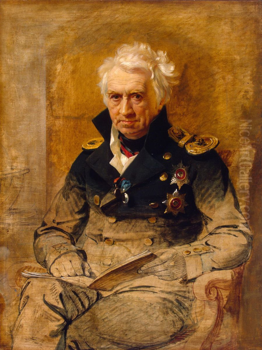 Portrait of Admiral Alexander S. Shishkov Oil Painting by George Dawe