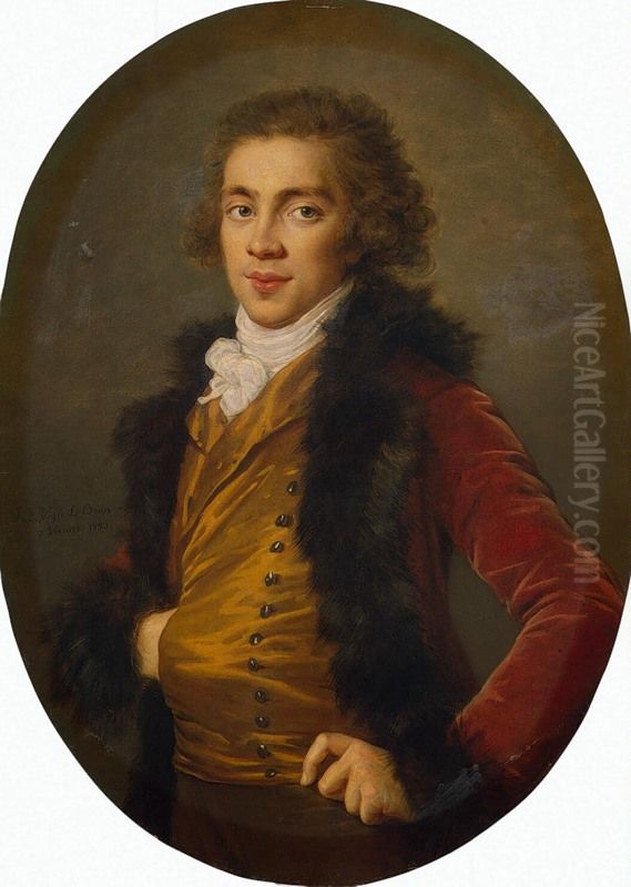 Portrait of Baron Grigory Stroganov Oil Painting by Elisabeth Louise Vigee Le Brun