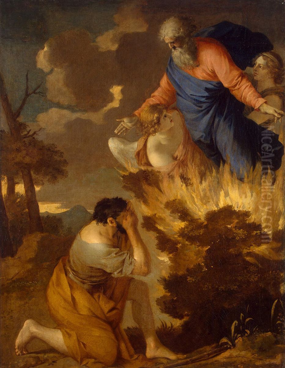 Burning bush Oil Painting by Sebastien Bourdon