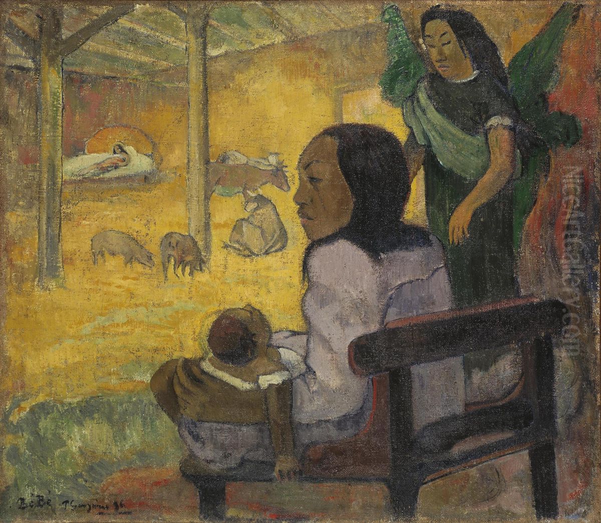 Be Be (The Nativity) Oil Painting by Paul Gauguin