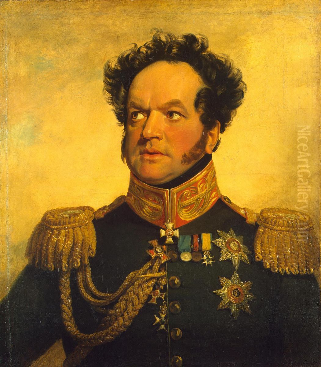 Portrait of Pavel V. Golenishchev-Kutuzov (1772-1843) Oil Painting by George Dawe