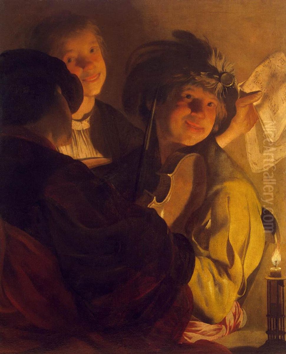 The Concert Oil Painting by Hendrick Ter Brugghen