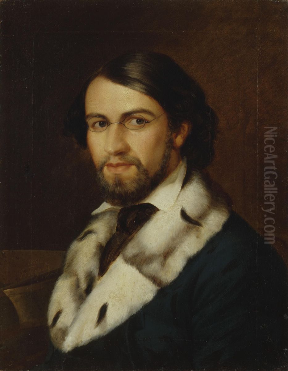 Portrait of an Unknown Man Oil Painting by Vasily Perov