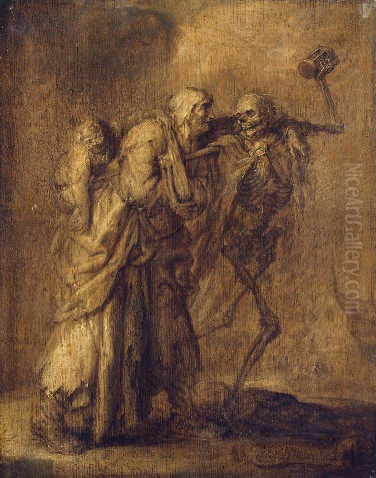Dance of Death Oil Painting by Adriaen van de Venne