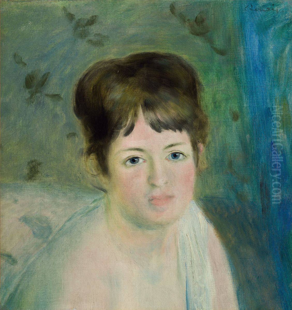 Tete de femme Oil Painting by Pierre Auguste Renoir