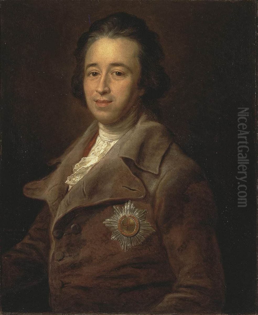 Portrait of Prince B. Kurakin Oil Painting by Pompeo Batoni