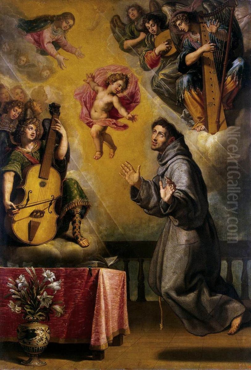 The Vision of St Anthony of Padua Oil Painting by Vincenzo Carducci