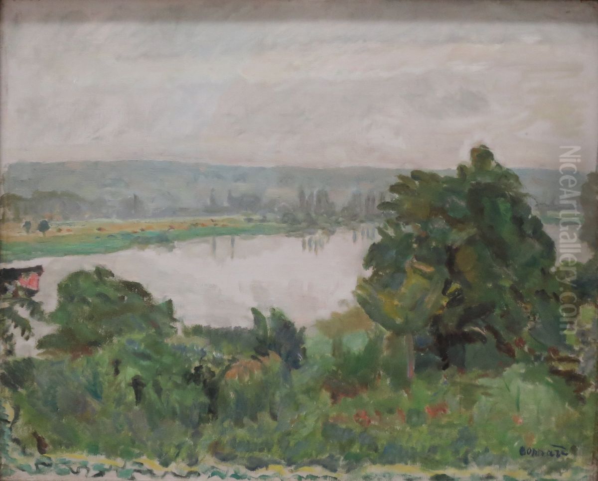The Seine near Vernon Oil Painting by Pierre Bonnard