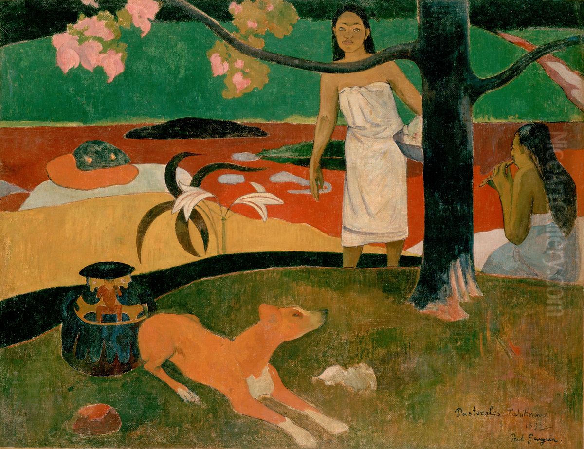 Pastorales tahitiennes Oil Painting by Paul Gauguin