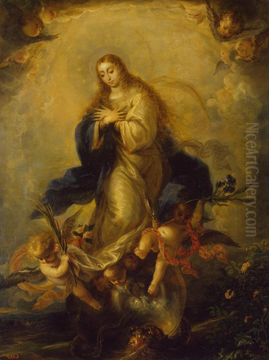Immaculate Conception Oil Painting by Mateo Cerezo