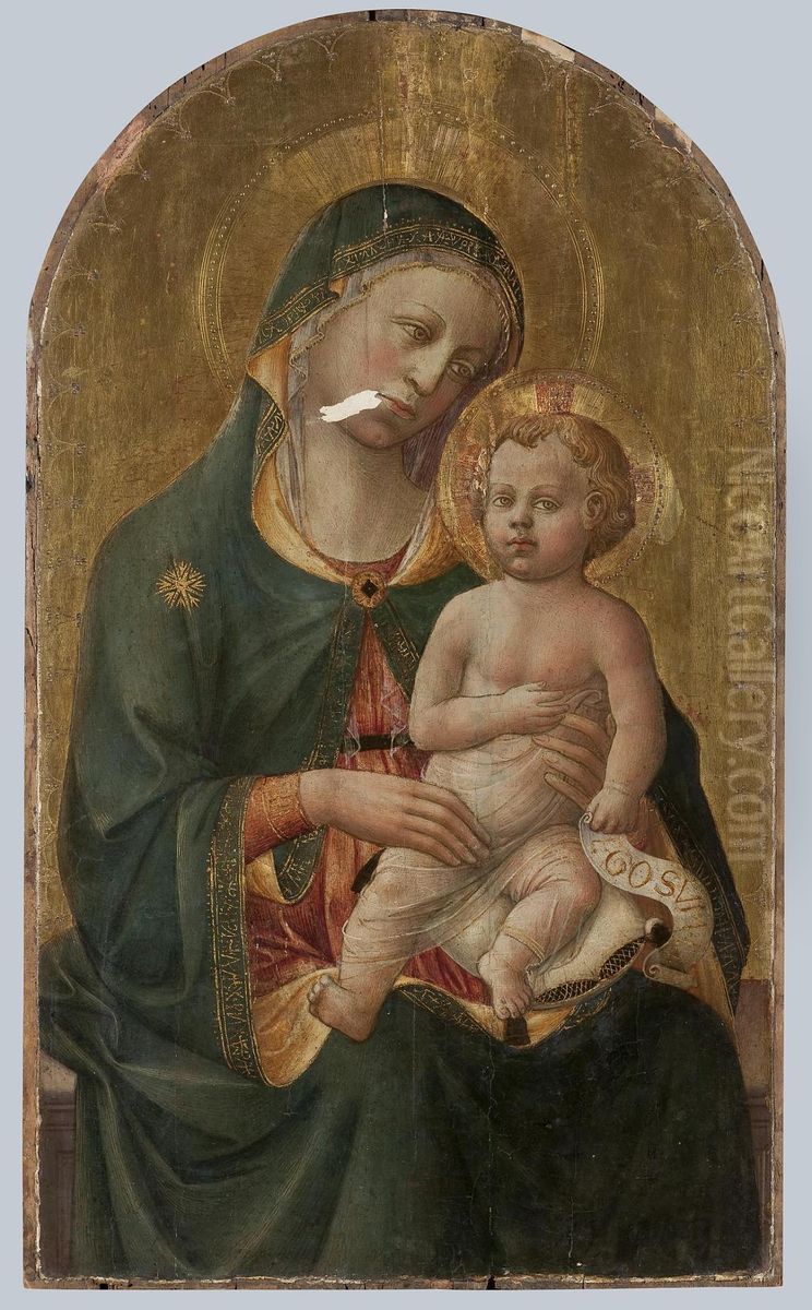 Madonna and child Oil Painting by Domenico Di Michelino