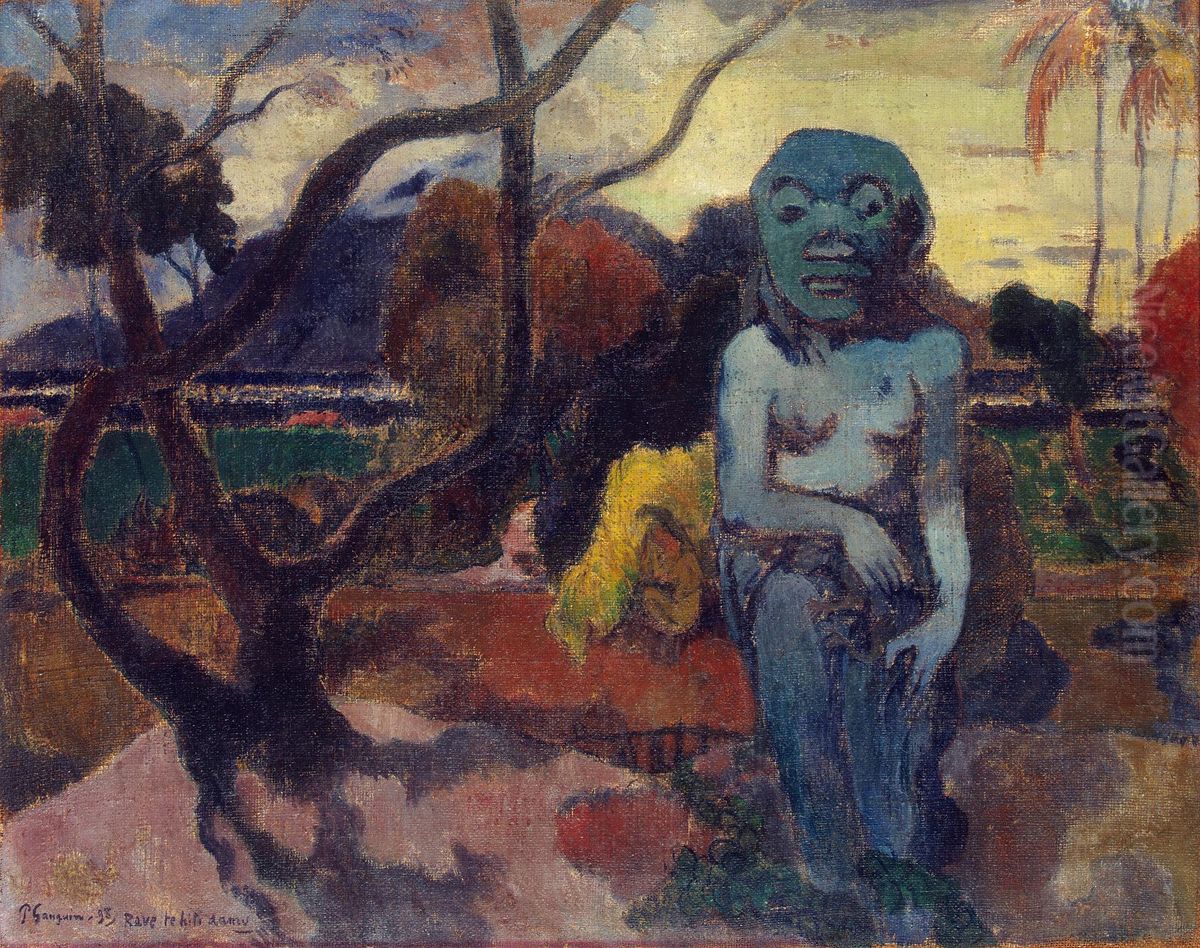 The Idol Oil Painting by Paul Gauguin
