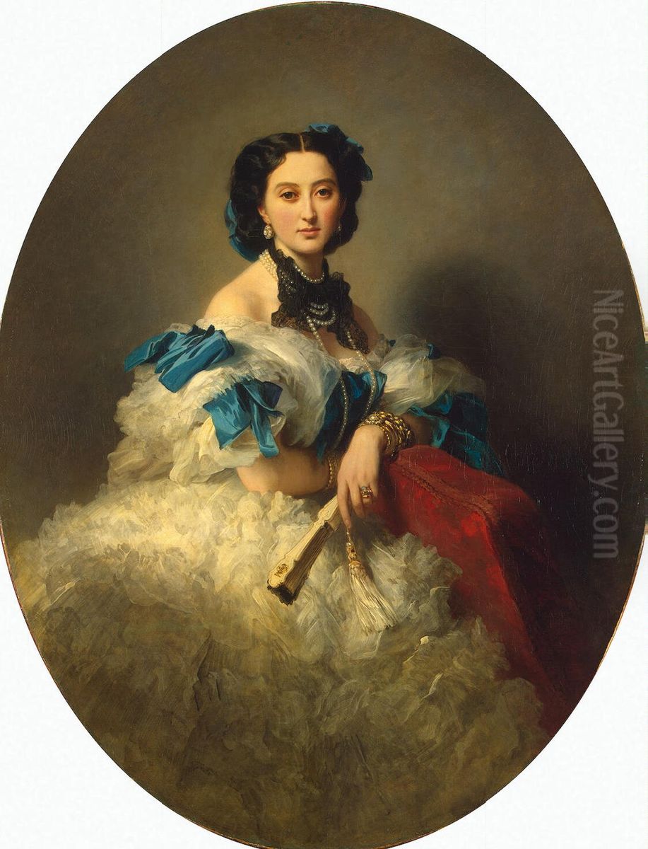Portrait of Countess Varvara Musina-Pushkina Oil Painting by Franz Xavier Winterhalter