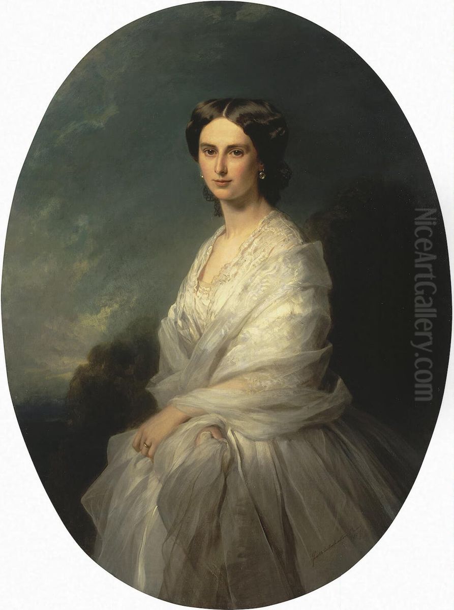 Portrait of Countess Sophia Bobrinskaya Oil Painting by Franz Xavier Winterhalter