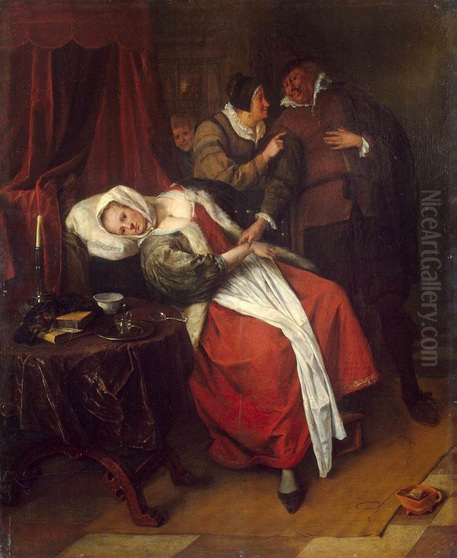 The Doctor's Visit Oil Painting by Jan Steen