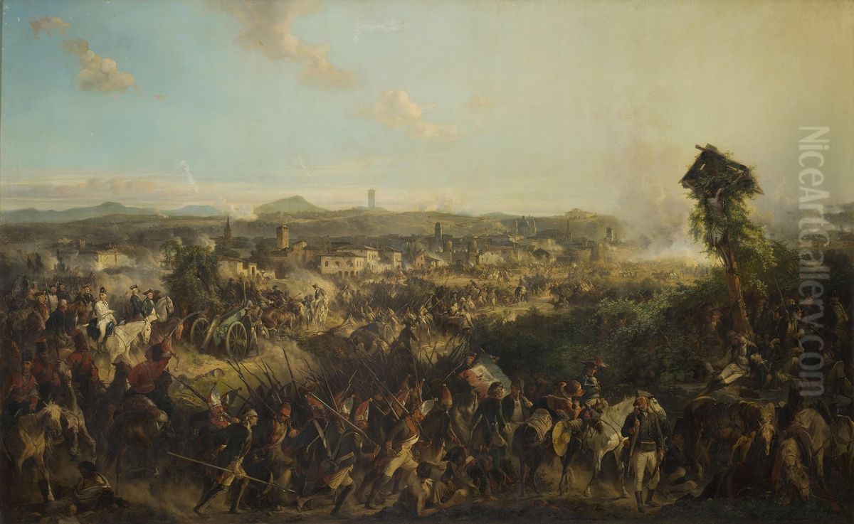 Battle of Novi on 4 August 1799 Oil Painting by Alexander Kotzebue