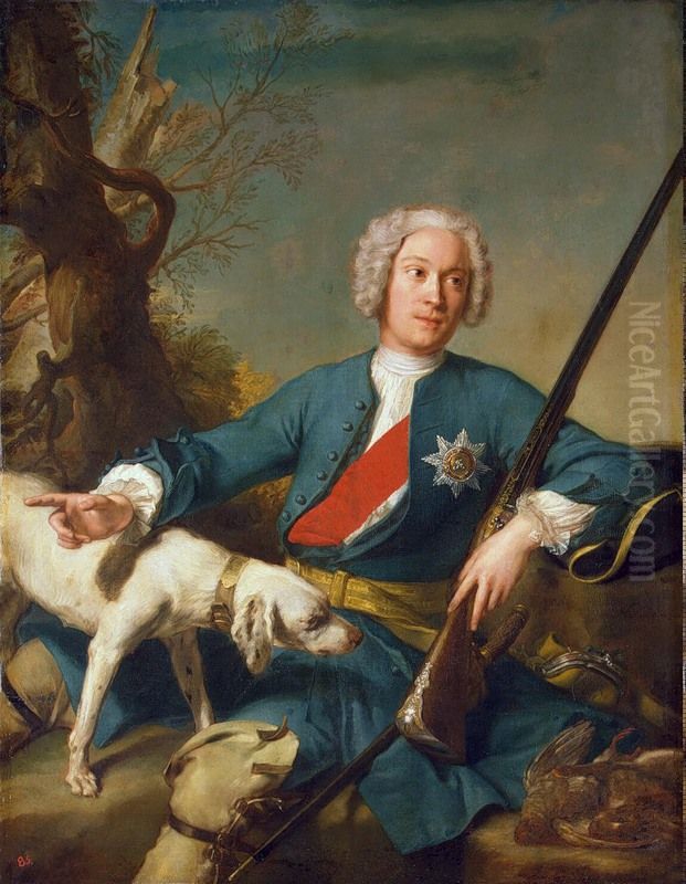 Portrait of Alexander Kurakin Oil Painting by Jean-Marc Nattier