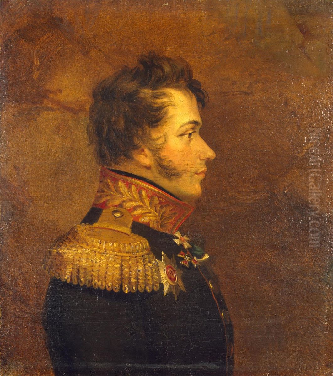Portrait of Nikolai D. Kudashev (1784-1813) Oil Painting by George Dawe