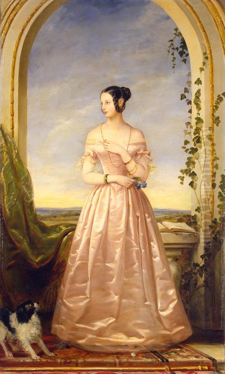 Grand Duchess of Russia,Alexandra Nikolaievna(1825-1844), daughter of Nikolai I Oil Painting by Christina Robertson