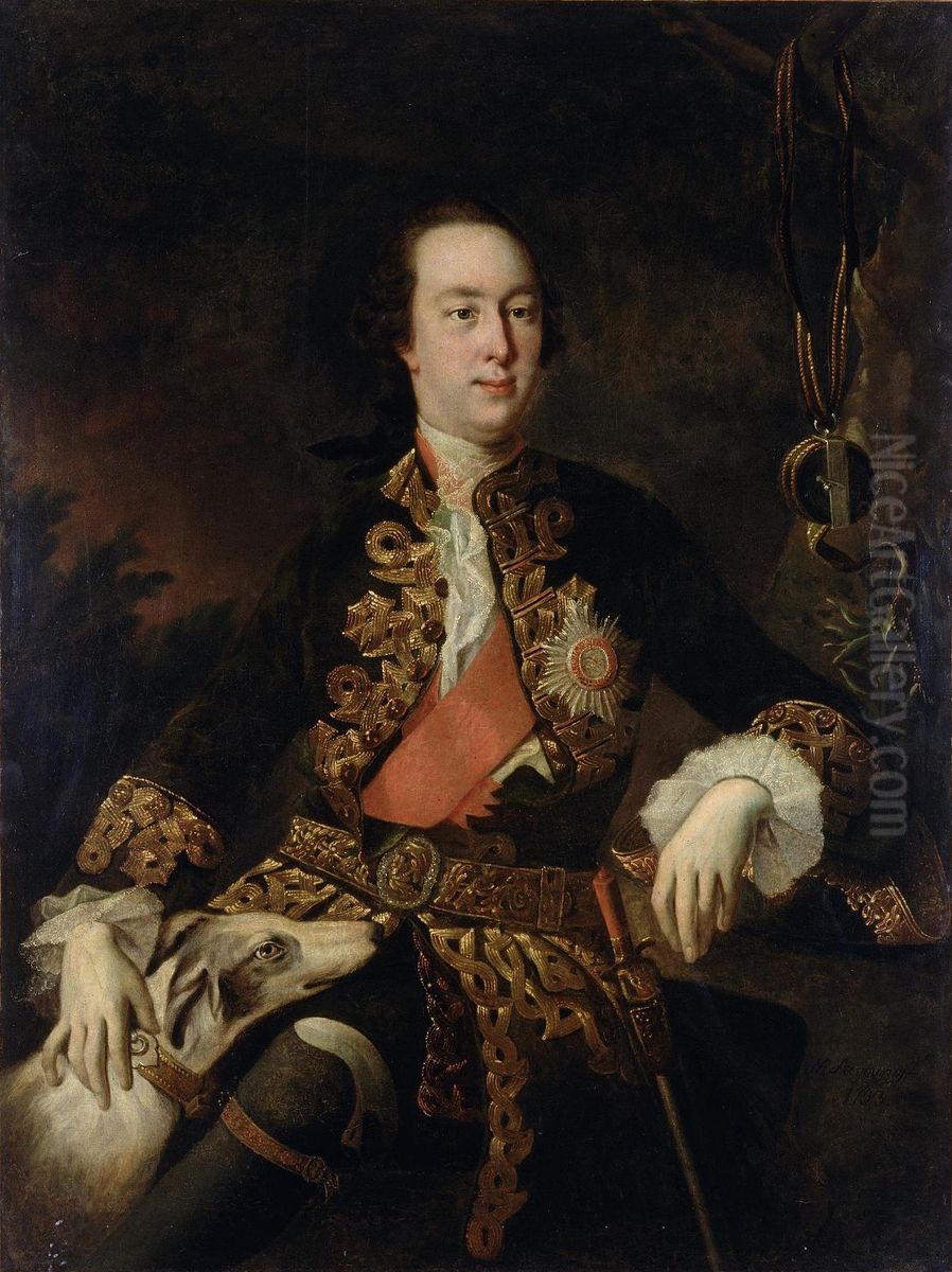 Portrait of P.B. Sheremetev Oil Painting by Ivan Argunov