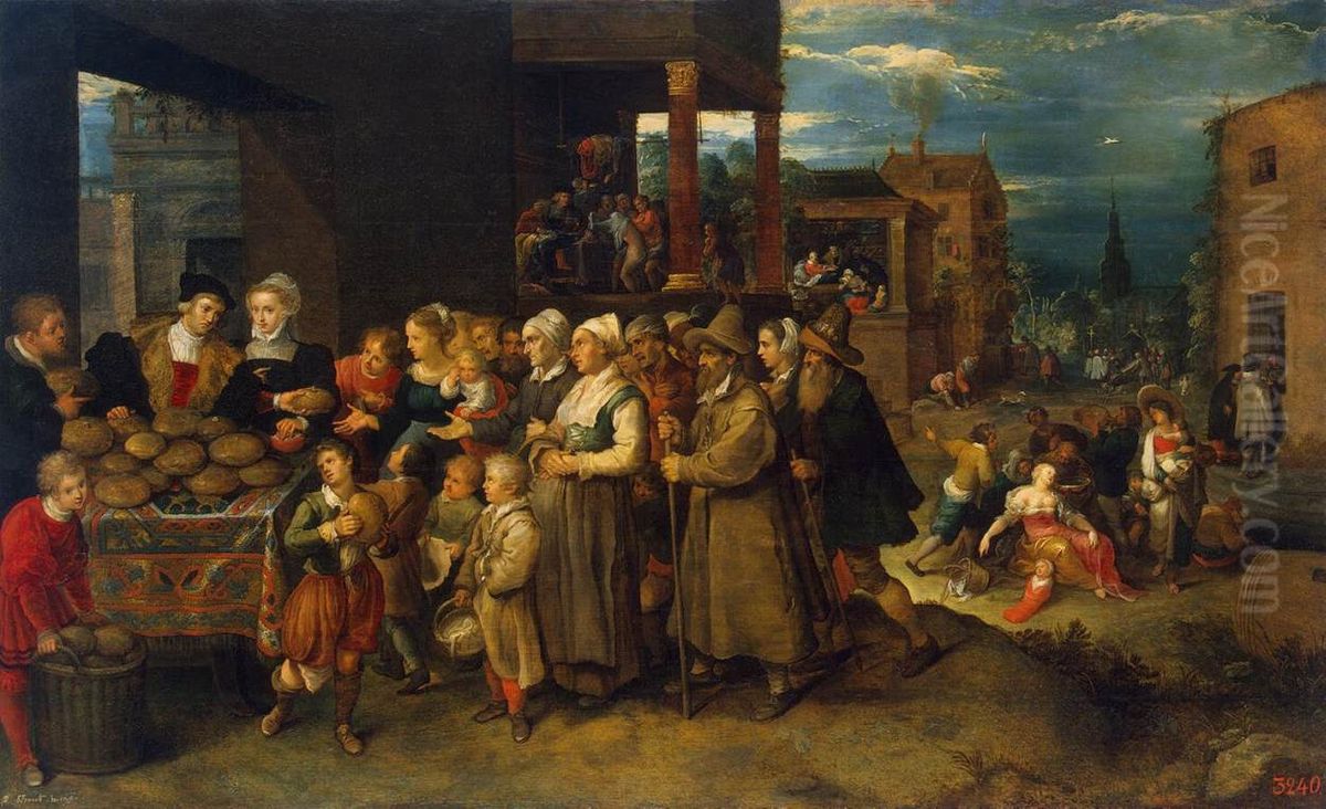The Seven Acts of Mercy Oil Painting by Frans Francken the Younger