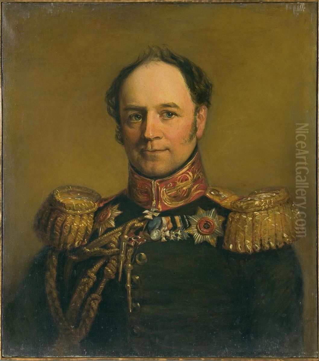 Portrait of Count Alexander von Benkendorff (1781-1844) (copy) Oil Painting by George Dawe
