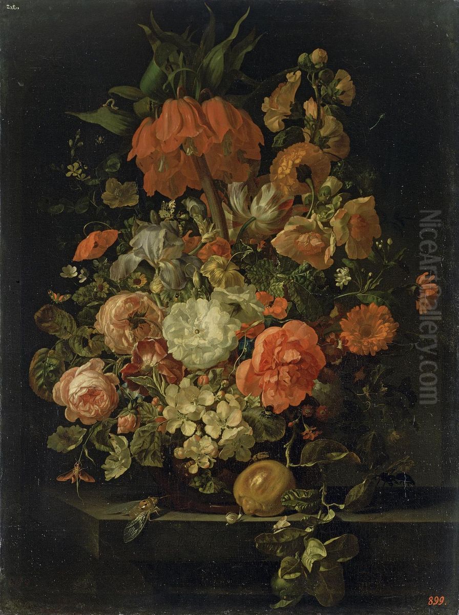 Still Life of Flowers Oil Painting by Rachel Ruysch