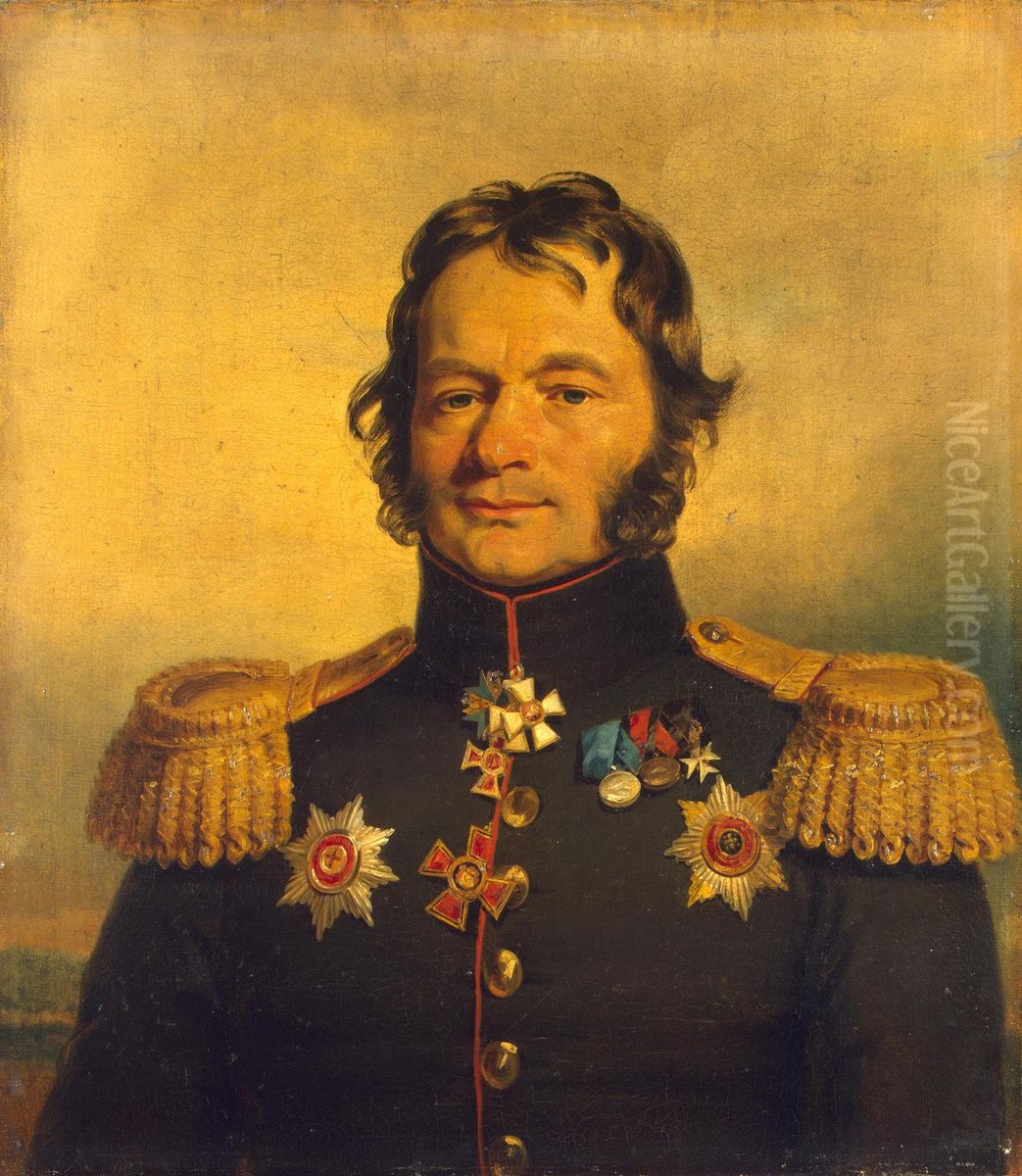 Portrait of Vasily G. Kostenetsky (1769-1831) Oil Painting by George Dawe