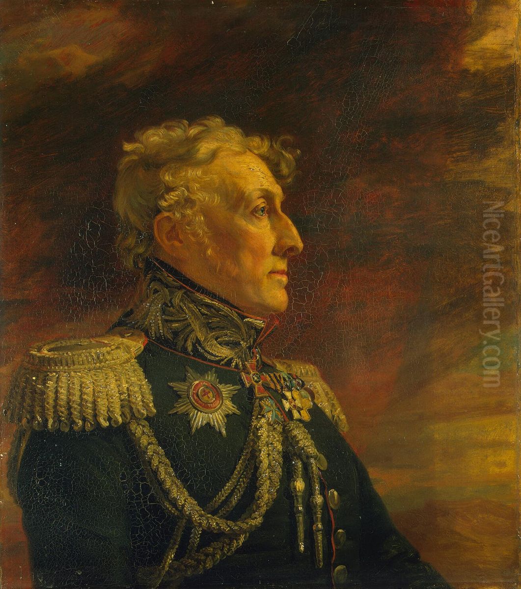 Portrait of Burkhard Maksimovich Berg 2-nd (1764-1838), Russian lieutenant general. Oil Painting by George Dawe