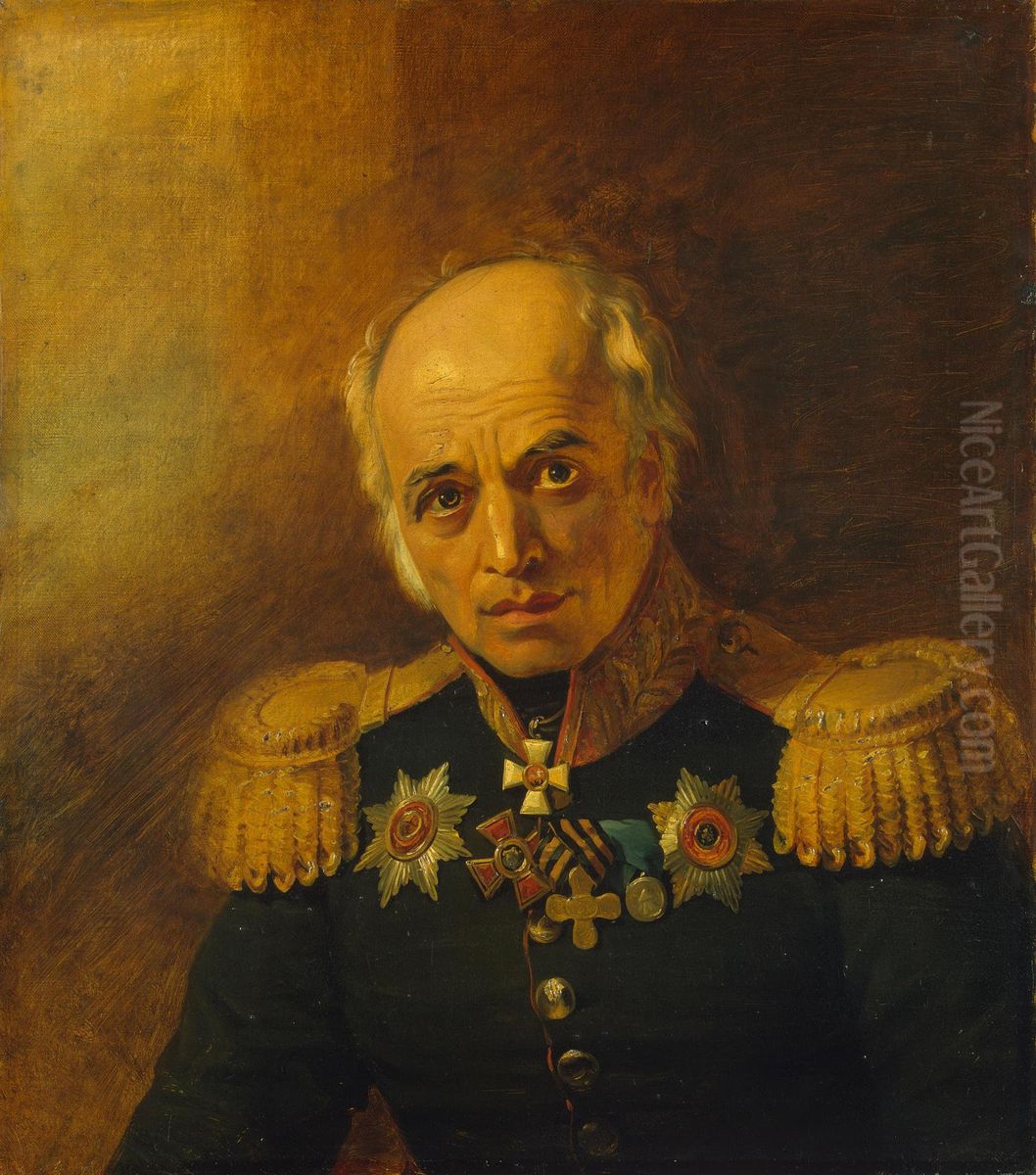 Panteleymon Egorovich Benardos (1761-1839) russian general-mayor. Oil Painting by George Dawe