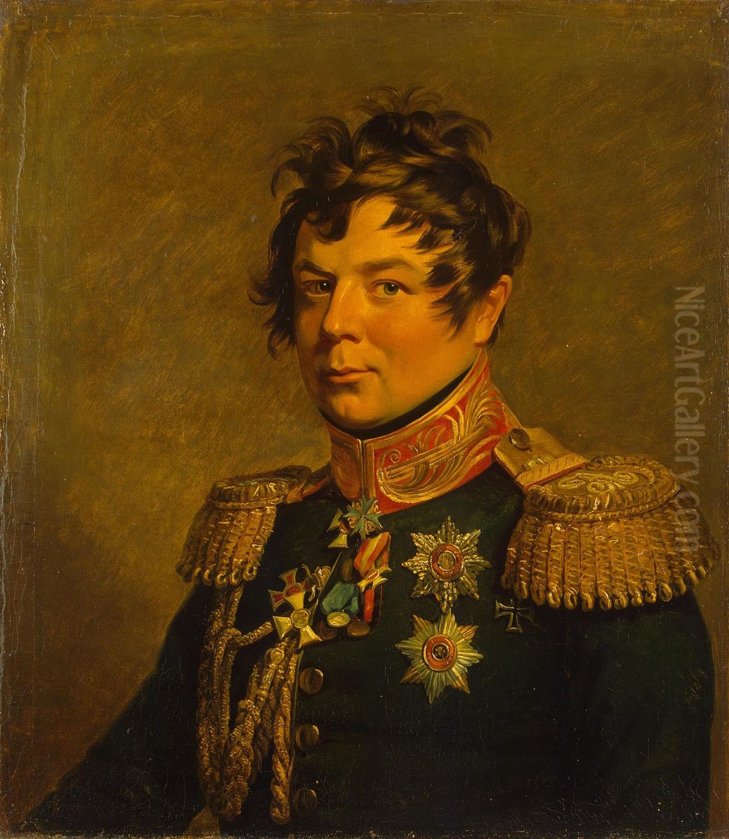 Portrait of Ivan I. Diebitsch-Zabalkansky (1785-1831) Oil Painting by George Dawe